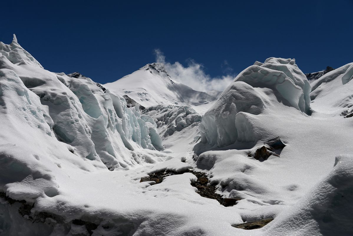 03 The Broken Up East Rongbuk Glacier As We Leave Mount Everest North Face ABC For Lhakpa Ri Camp I 